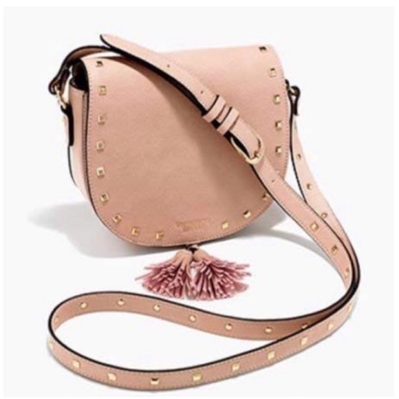 VICTORIA’S SECRET Studded Blush Tassel Purse - Picture 1 of 8